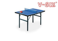 Fácil instale el grueso plegable de la tabla del cuadro 12m m de los tenis de mesa de los niños con el poste/la red