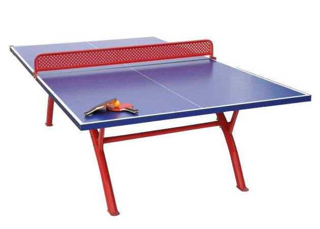 Grueso superior al aire libre del cuadro 6m m de los tenis de mesa del tablero del AP con la pierna roja del tubo