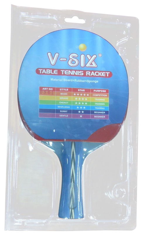 Las estafas de tenis de mesa del tamaño estándar para la madera de goma de cinco estrellas de la nuez de los principiantes ITTF suben