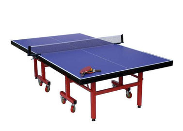 Color rojo portátil de la pierna de la tabla de los tenis de mesa de la competencia del tamaño estándar para el club