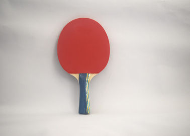 Coloree las estafas de tenis de mesa de la manija con la esponja reversa de la naranja #2 del caucho 1.5m m