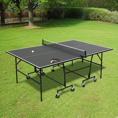 Mesa y sillas plegables para jardín, mesa de ping pong con posición de juego para entretenimiento en el jardín