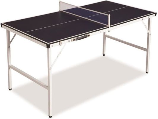 Plegamiento fácil de la tabla al aire libre de tamaño mediano de los tenis de mesa con la pintura y el echador neto