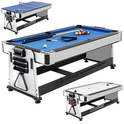 Combinado dentro de la tabla de cena de Ping Pong Table With Billiard Airhockey
